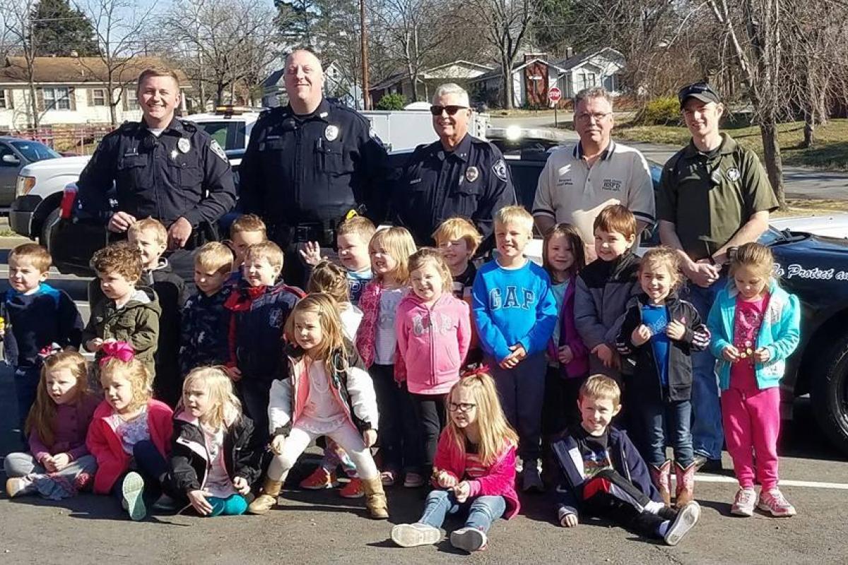 Police Officers visiting school