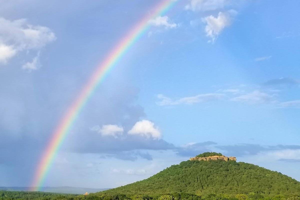 Sugarloaf Mountain under the Rainbow